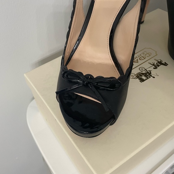 Black Coach Heels - Picture 4 of 10